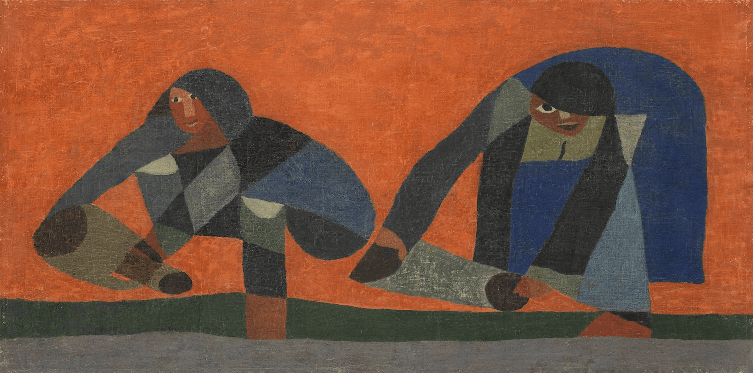 1956 WATER CARRIERS 125x250cm mixed medium on canvas METROPOLITAN MUSEUM OF NEW YORK